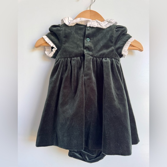 Edgehill Collection Short Sleeve Velvet‎ Lace Babydoll Dress New 3 month baby - Picture 8 of 8